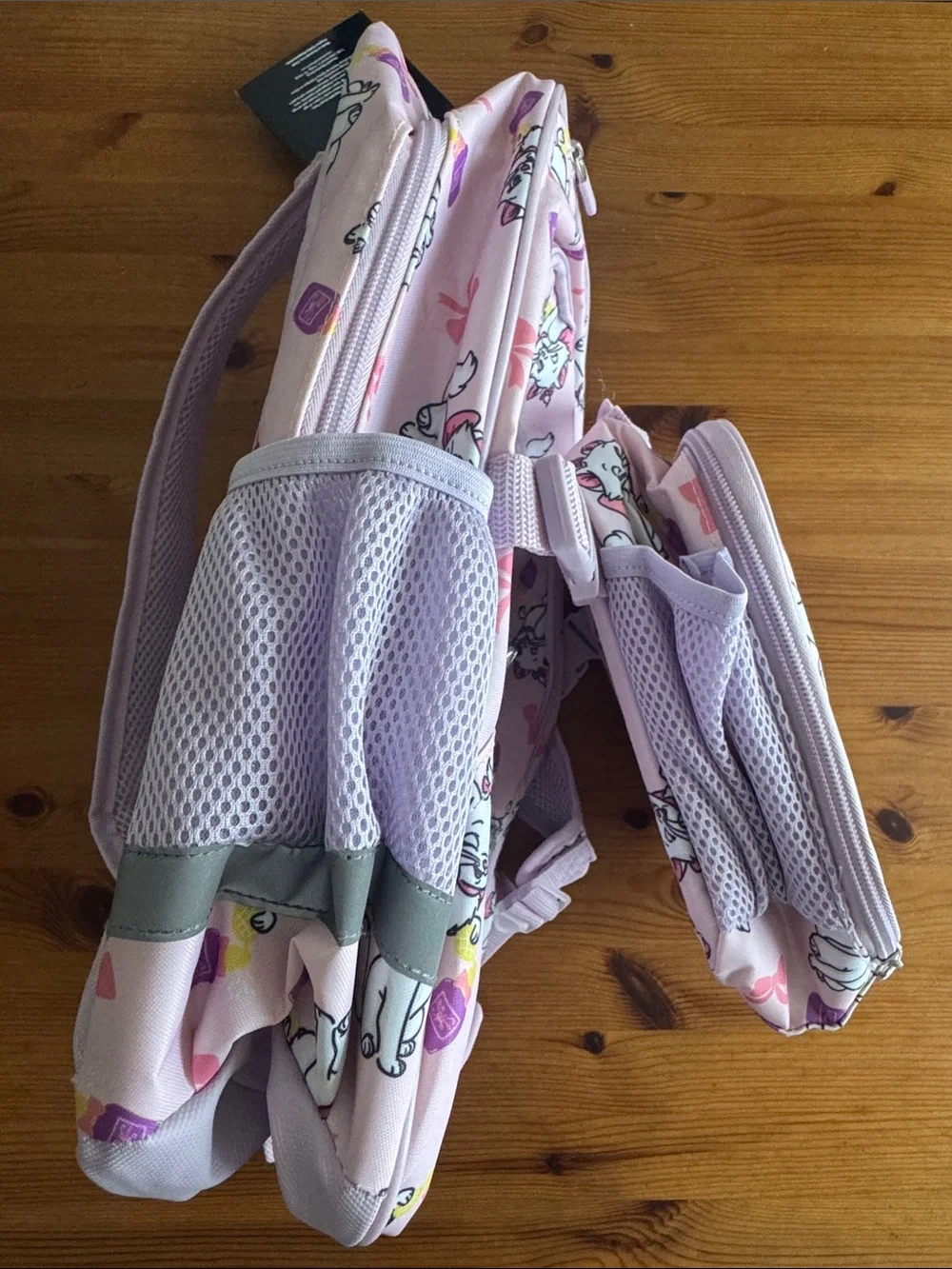 Disney Pink Aristocats “Marie” Kids Backpack with Matching Lunch Box Bag